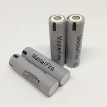 MasterFire 10 шт./лот натуральная 18650 NCR18650BD 3,7 V 3200 мА/ч, 10A разряда батареи батаейки к электронным сигаретам для цифрового фотоаппарата Panasonic