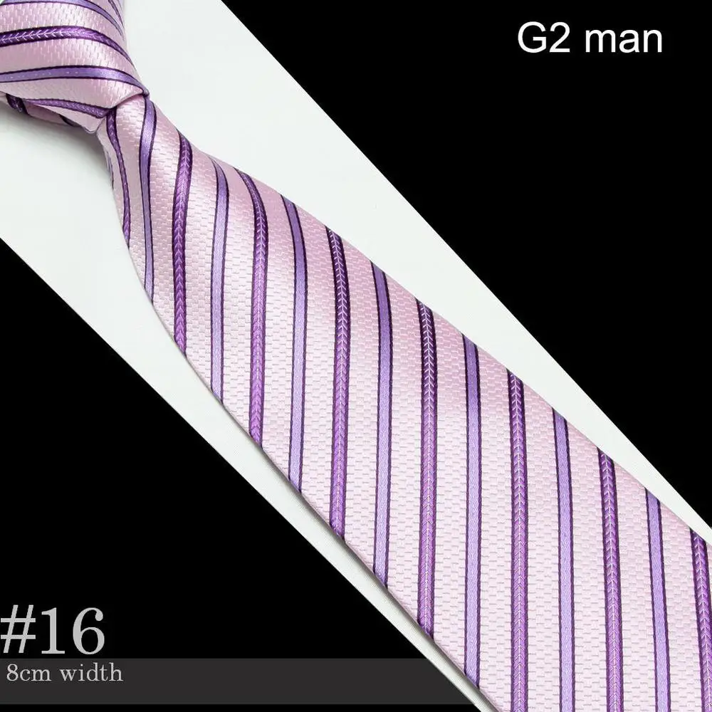 Новые полосатые галстуки для мужской галстук - Цвет: 16