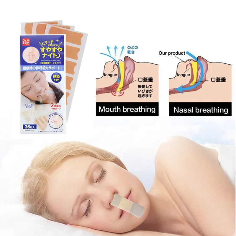 

36Pcs Anti Snore Treatment Snoring Sticker To Ease Sleep For Sleep HealthTo Stop Snoring Anti Snoring Artifact With Mouth Tape