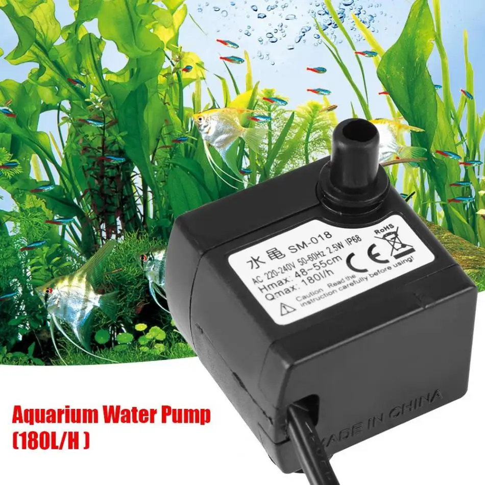 Mini Ultra Quiet Submersible Water Pump Fish Pond Aquarium Tank