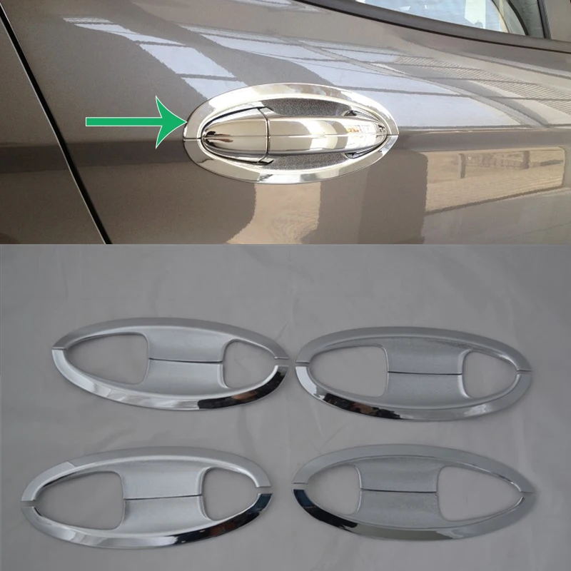 

Car Accessories Exterior Decoration ABS Chrome Side Door Handle Bowl Cover Trim For Ford Ecosport 2013 Car-styling