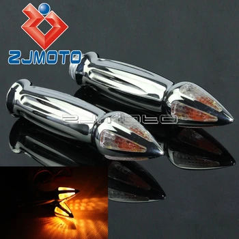 

Universal 7/8" Motorcycle Grips w/ Turn Signals Handlebar Grips For Kawasaki Vulcan 800 VN800 VN900 500 Classic Drifter