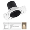 SCON Mini Square frameless 5w COB  Spotlight Recessed Ceiling wall washing lamp CRI Ra85 2700k 3000k 4000k anti-glare light ► Photo 3/6