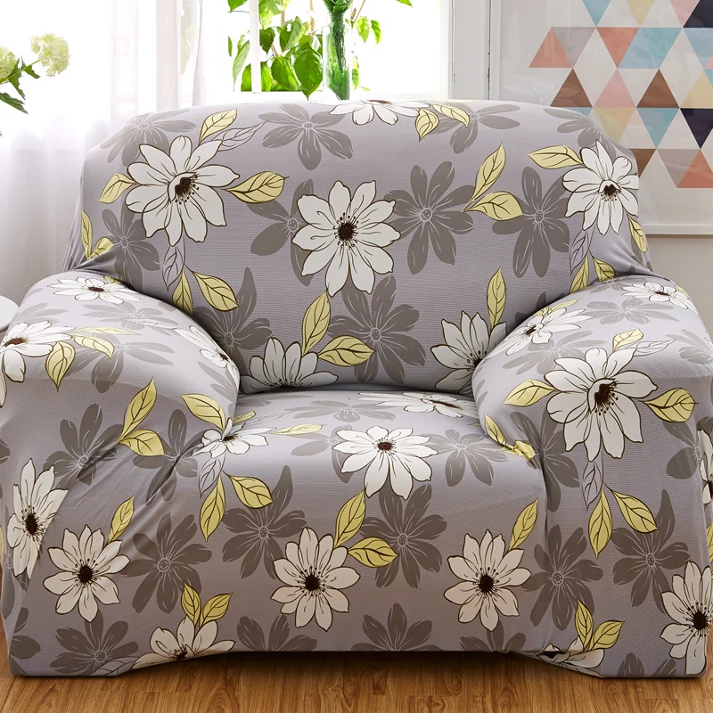 2017 Flower printed all inclusive full sofa cover slip cover stretch