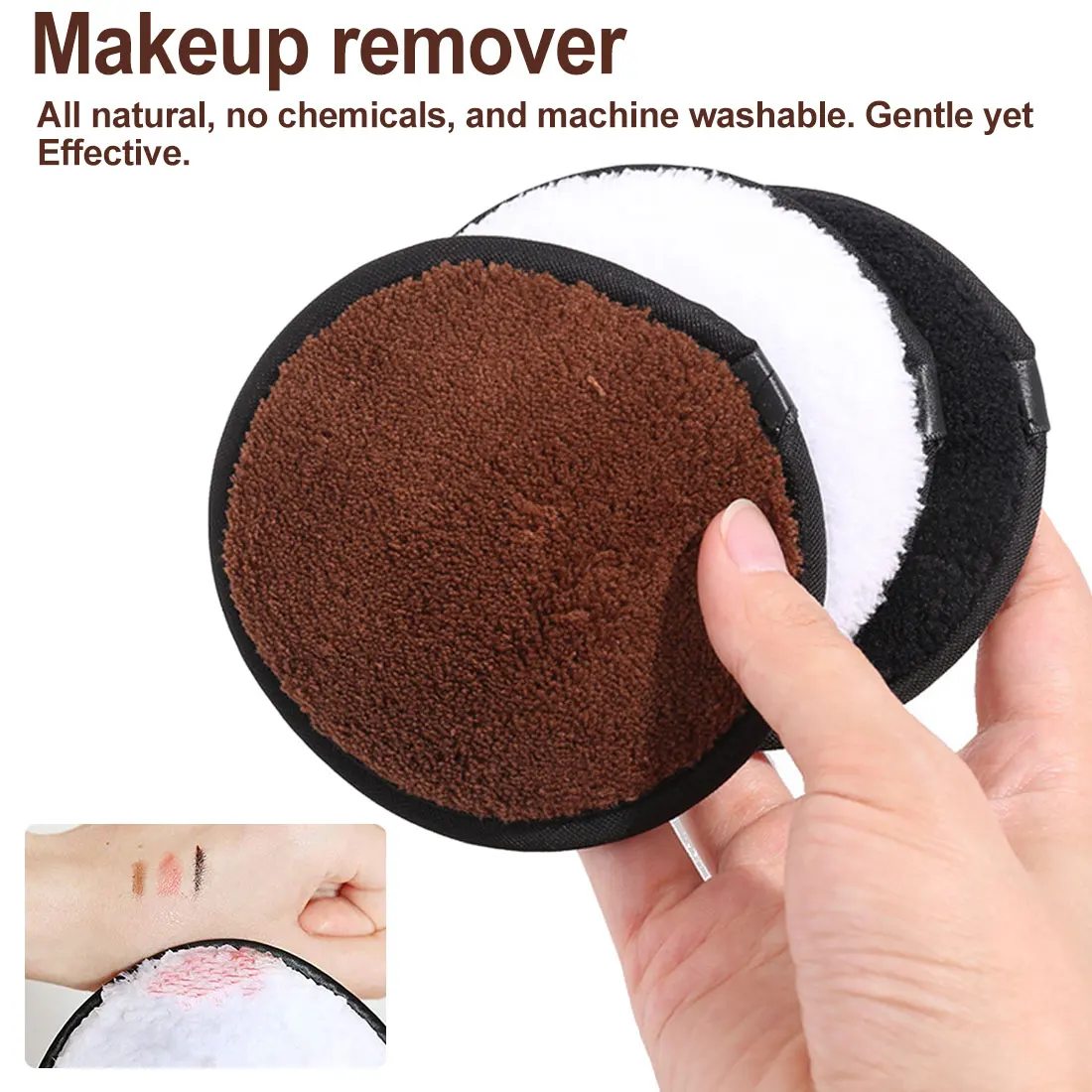 1 шт. мягкое полотенце для снятия макияжа из микрофибры, очиститель для лица, многоразовые очищающие тканевые подушечки, инструменты для ухода за кожей лица