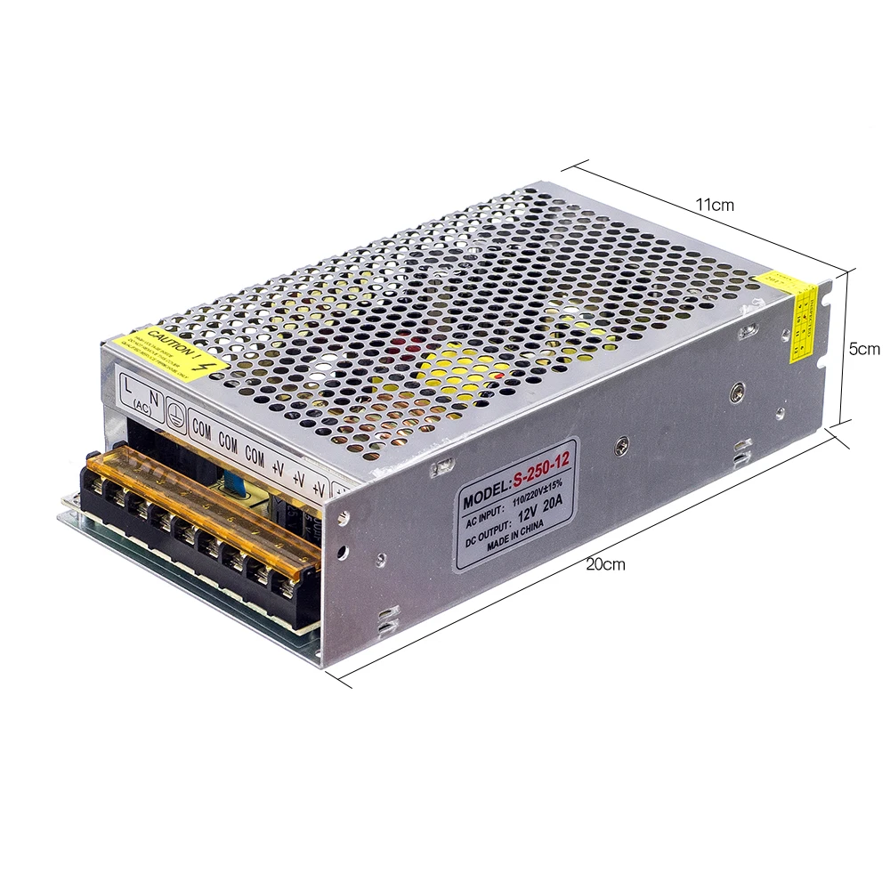 Блок питания для светодиодсветильник ленты SMD 5050 3528 1A 2A 3A 5A 8A 10A 12A 15A 20A 30A 40A AC 110V 265V к