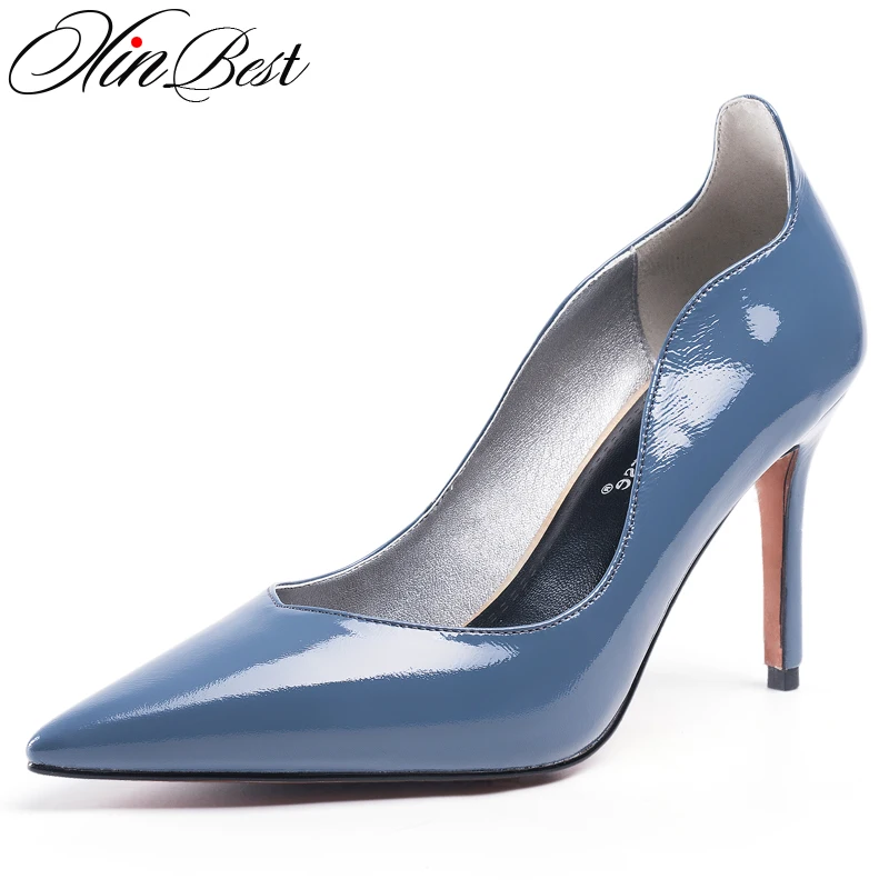 

Xinbest Sexy Thin Heels Women Pumps Pointed Toe Shallow High Heels Women Shoes Party Dress Basic Pumps Zapatos Mujer 2019 New