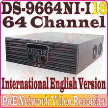 Английский-Ver DS-9664NI-I16 NVR 64CH поддержка 12MP камера 16 SATA для 16 HDDs HMDI 4 к NVR RAID система видеонаблюдения, без розничной коробки