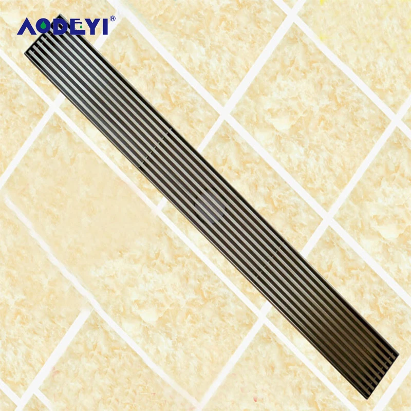 AODEYI Long Drain 304 Stainless Steel 60cm Linear Anti-Odor Floor Drain Bathroom Hardware Invisible Shower Floor Drain 11-202 AODEYI Long Drain 304 Stainless Steel 60cm Linear Anti-Odor Floor Drain Bathroom Hardware Invisible Shower Floor Drain 11-202