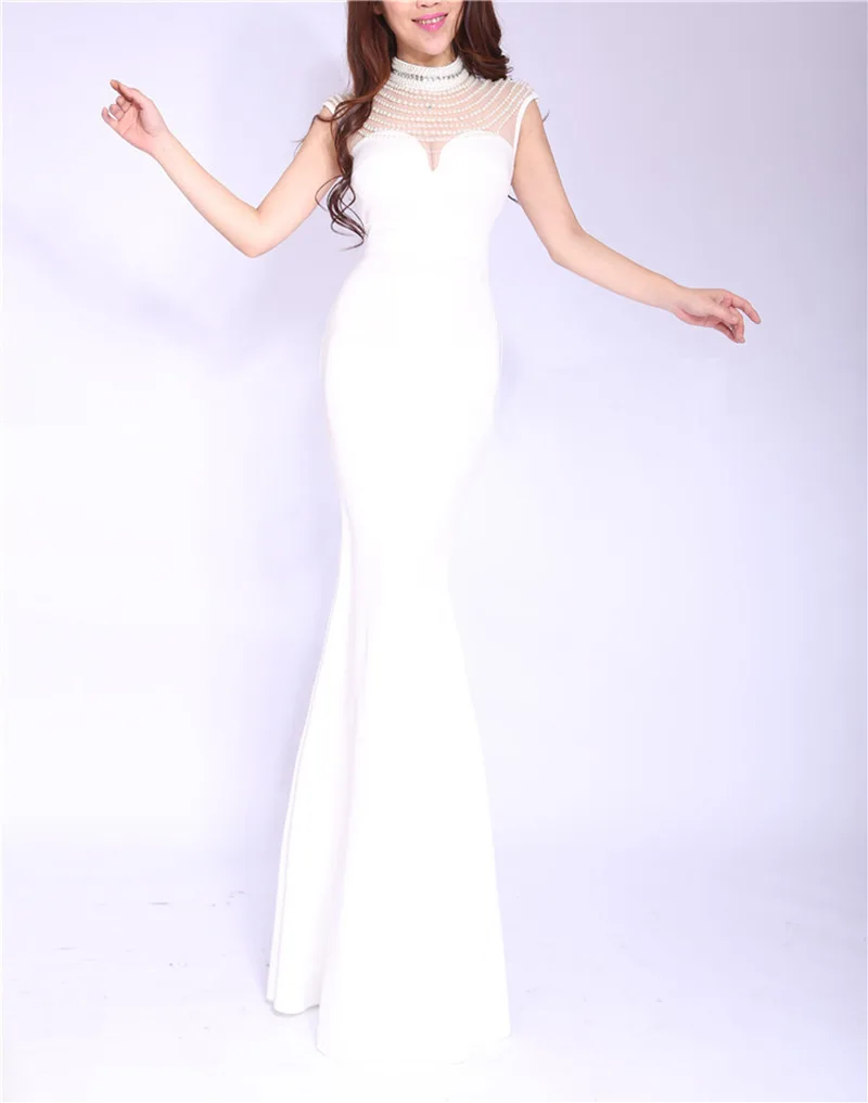 Hollow Out Diamond Banquet Party Dress Trumpet Mermaid Floor-Length Summer Dress Tunic Bodycon Sleeveless Bohemian Women Dresses (9)