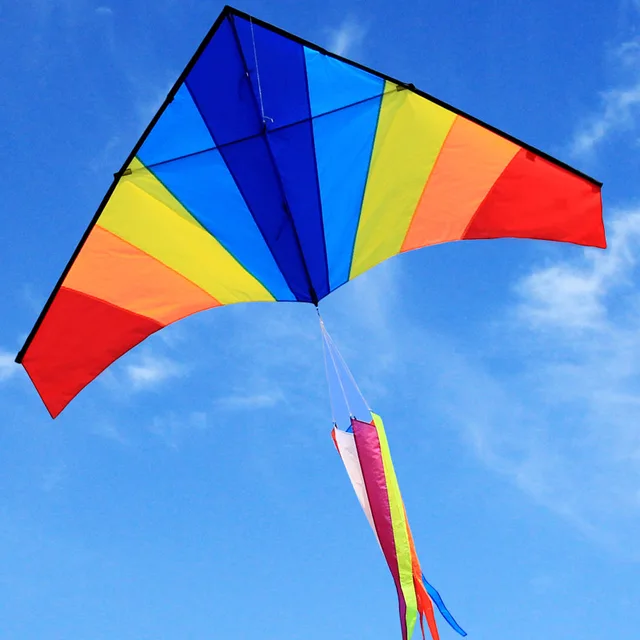 Hot Sale Kite Nylon Kites Rainbow Triangle Parafoil Cometas Parapente