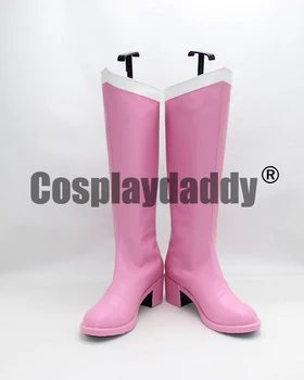 

Sailor Moon ChibiUsa Pink Halloween Long Christmas Cosplay Shoes Boots X002