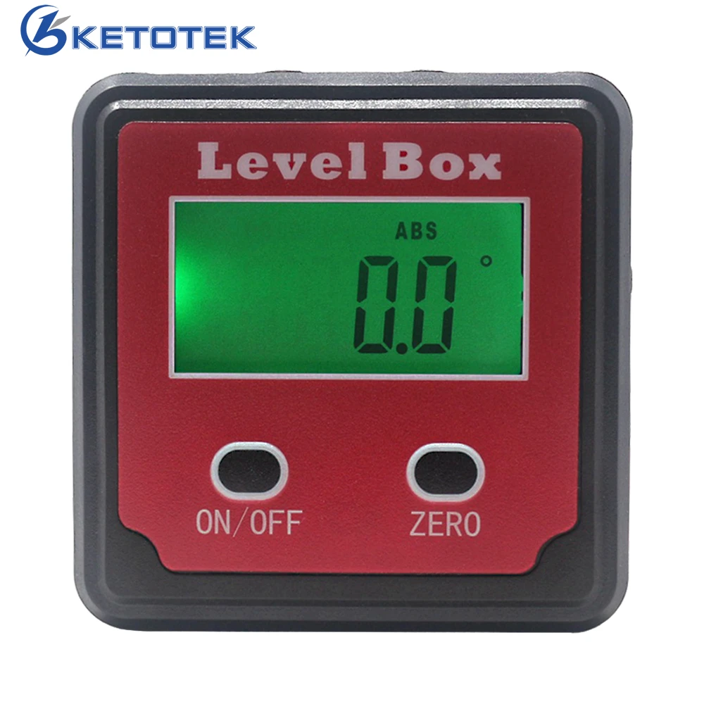 

4x90 Degree Digital Inclinometer Level Box Protractor Angle Gauge Meter Bevel Box Angle Finder