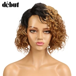 Debut Wig Human Hair Ombre Bob Lace Wig Short Ombre Curly Human Hair Wigs For Black Women Brazilian Remy Water Wave Lace Wig Debut Wig Human Hair Ombre Bob Lace Wig Short Ombre Curly Human Hair Wigs For Black Women Brazilian Remy Water Wave Lace Wig
