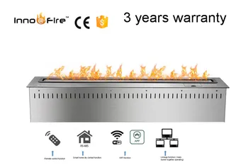 

inno fire / inno-living 48 inch Remote control silver or black intelligent ethanol fireplace