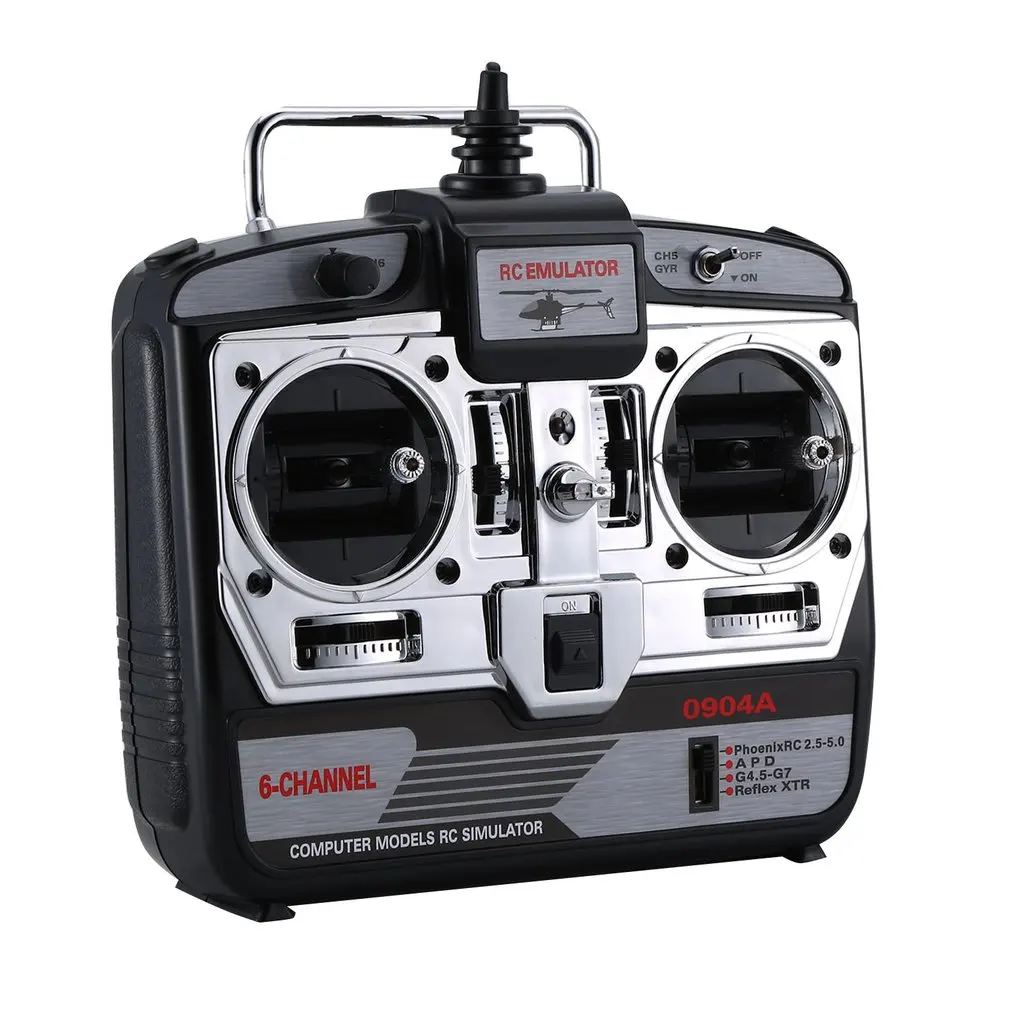6CH RC Flight Simulator JTL-0904A Support Realflight G7 Phoenix 5.0 XTR Remote Control Helicopter Fixed-wing Drone