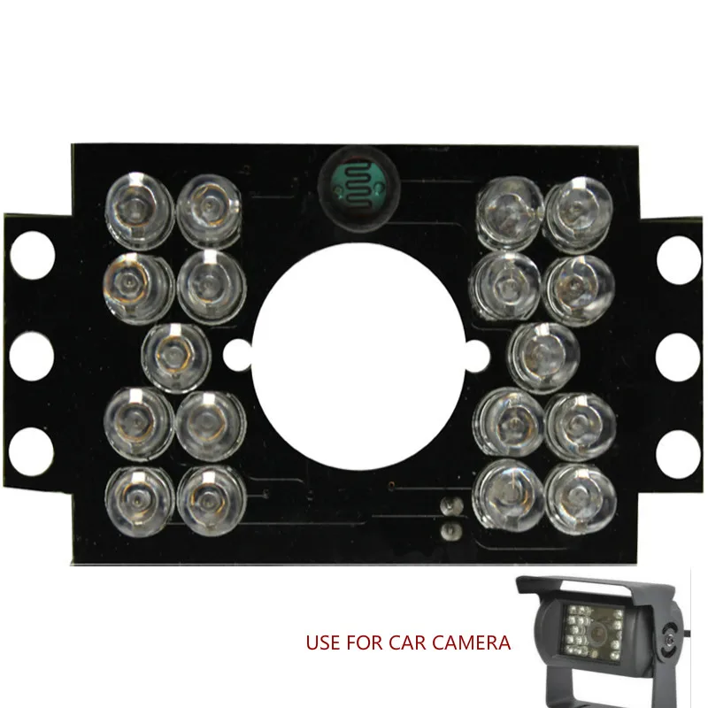 2PCS/LOT Security Camera 18 LED 5mm IR Illuminator Board Infrared Lamp For Car Camera With Front and Rear View Function Mini 2PCS/LOT Security Camera 18 LED 5mm IR Illuminator Board Infrared Lamp For Car Camera With Front and Rear View Function Mini
