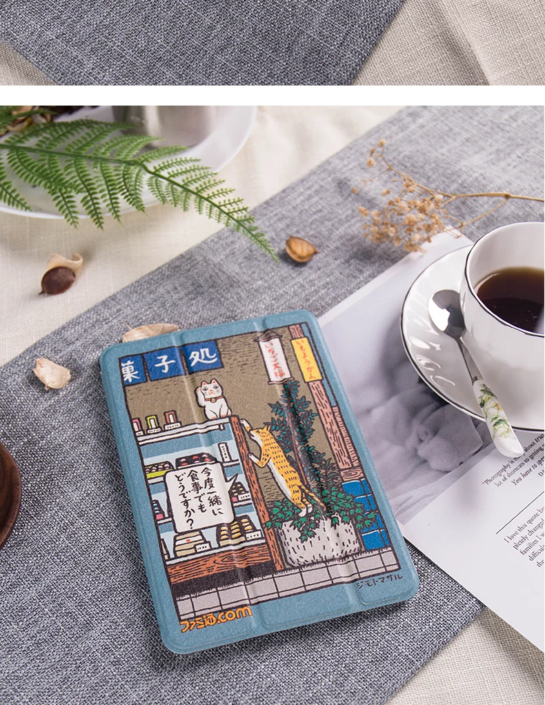 Япония st'y'le Чехол-книжка на магнитной застежке чехол Чехол для iPad Pro 9,7 10,5 11 12,9 воздуха Air2 Mini 2 3 4 планшетный чехол для iPad 9,7