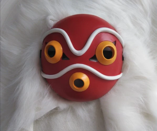 Princess Mononoke San Mask Mononoke Hime Mask Miyazaki Hayao Japanese Anime Cosplay Props Helmet Costume Props Aliexpress