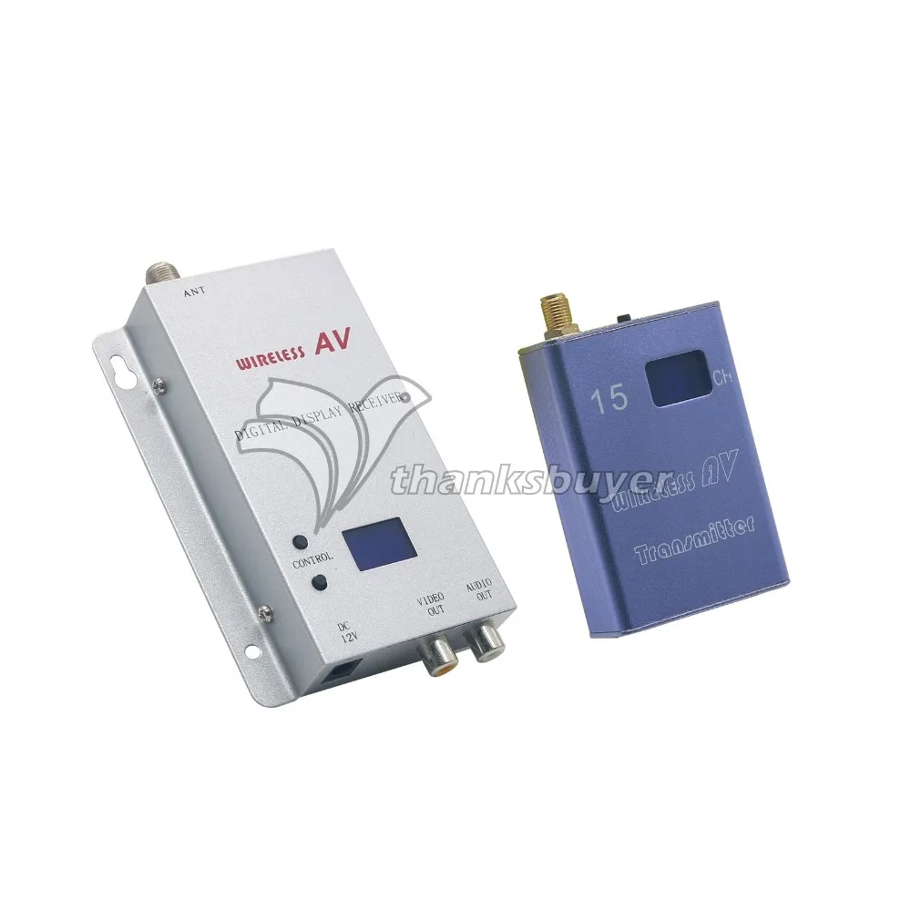 

DC12V 1.2GHz 400mA 700mW 15CH Wireless Room-to-Room Audio/Video Transmitter Receiver