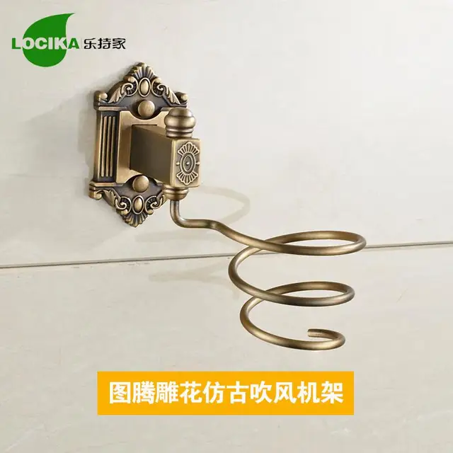 Accesorios de baño de bronce Vintage europeo cepillado de latón sólido