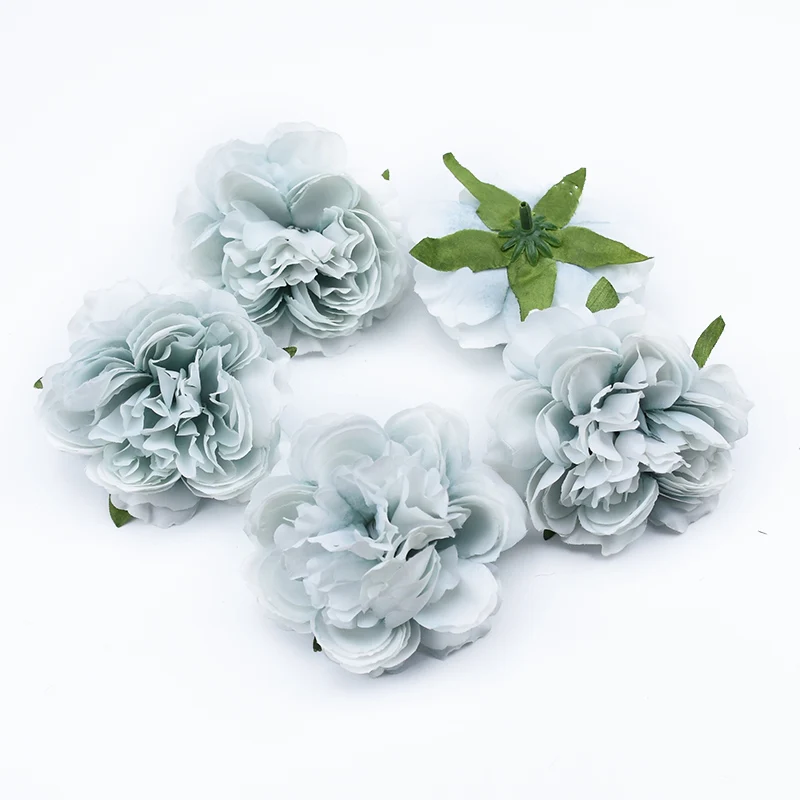 10pcs Silk peony flowers for scrapbook wedding flower wall bridal accessories clearance christmas home decor artificial flowers