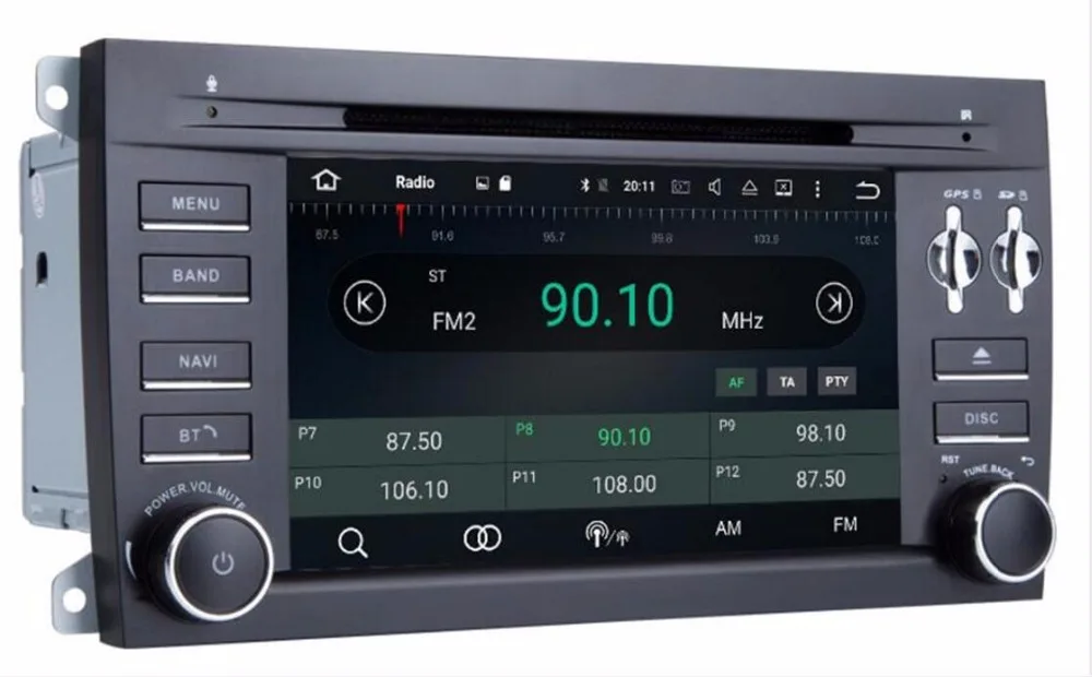 Sale 7" HD 1024X600 Android 8.0 Octa Core 4GB RAM 32GB ROM Car DVD Player for Porsche Cayenne 2003-2010 Stereo Radio GPS Autoradio 4