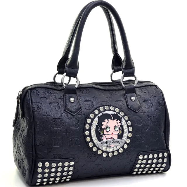 Brand Logo New Designer Inspired Women Genuine Leather Handbag Tote Brand Logo New Designer Inspired Women Genuine Leather Handbag Tote Bag Classic Betty Boop Satchel