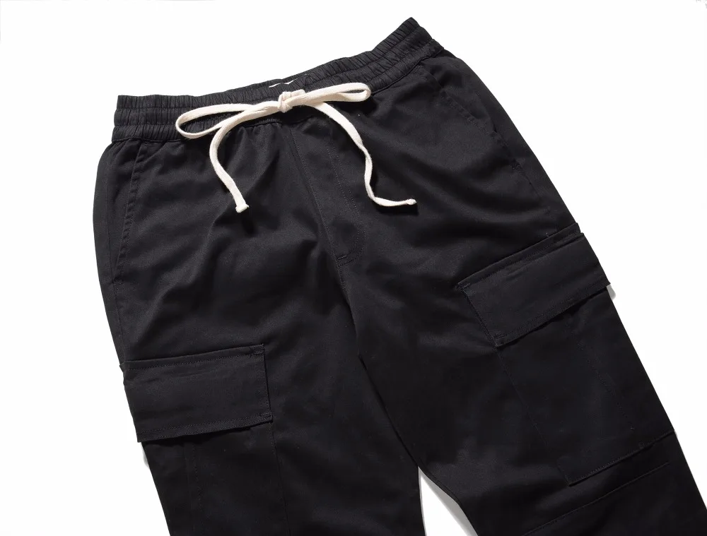 Высококачественные модные длинные брюки-карго с эластичной резинкой на талии, повседневные мужские камуфляжные штаны на молнии в стиле хип-хоп, повседневные спортивные штаны