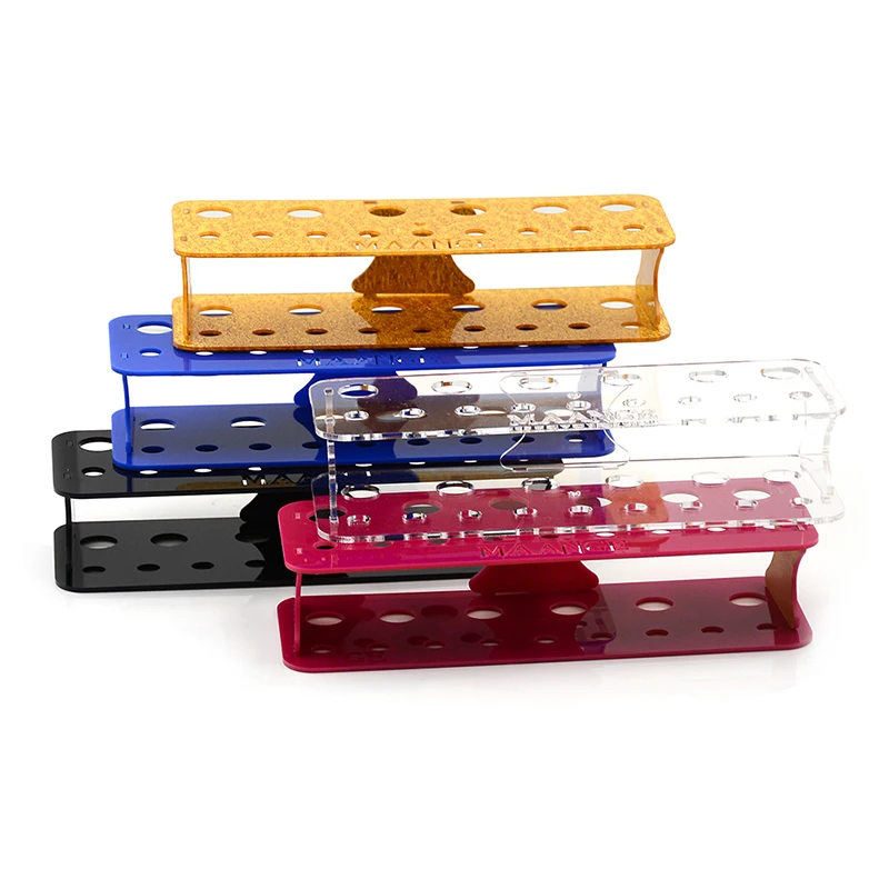 

15 Holes Acrylic Air Organizer Makeup Brushes Holder Square Drying Rack Stand for Cosmetic Brush Shelf Tools 5 Colors