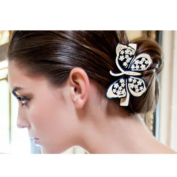 Alexander Hair Jewelry Barrette Clip Butterfly Hairpins Accessory Jewelry Ornament for Women Girls Cellulose Acetate Crown Tiara