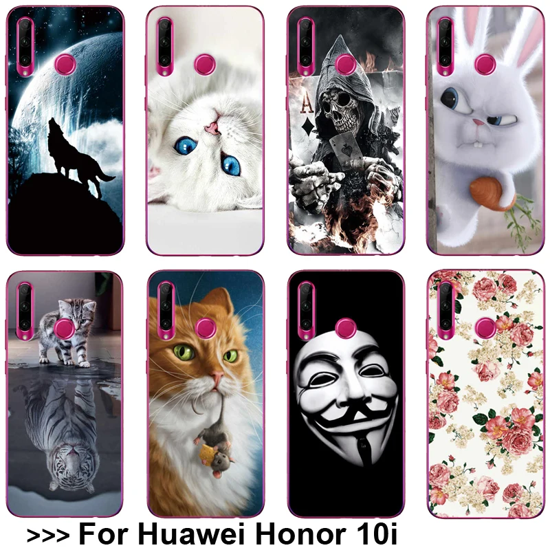 Чехол с рисунком для huawei Honor 10i 10 i HRY-LX1T HRY-LX1 Мягкий силиконовый чехол Honor10i телефона