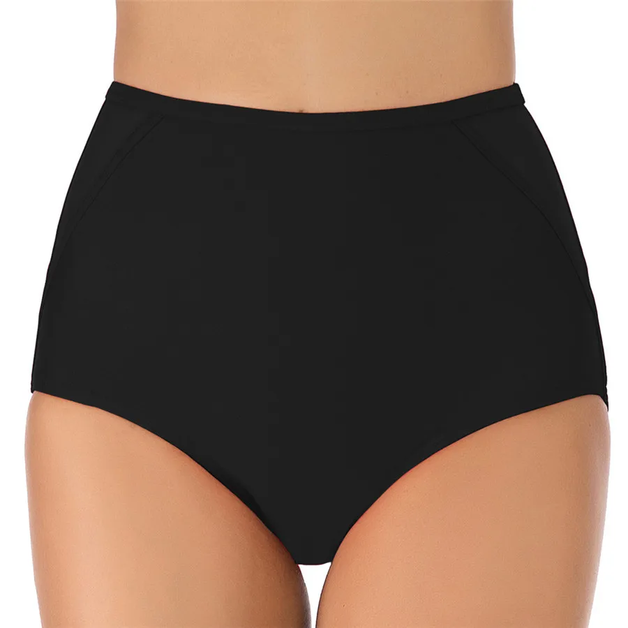 2019 women's sexy beach shorts high waist beach stretch shorts bikini ming shorts for lady quick dry swimming shorts female 40J8 (4) - 