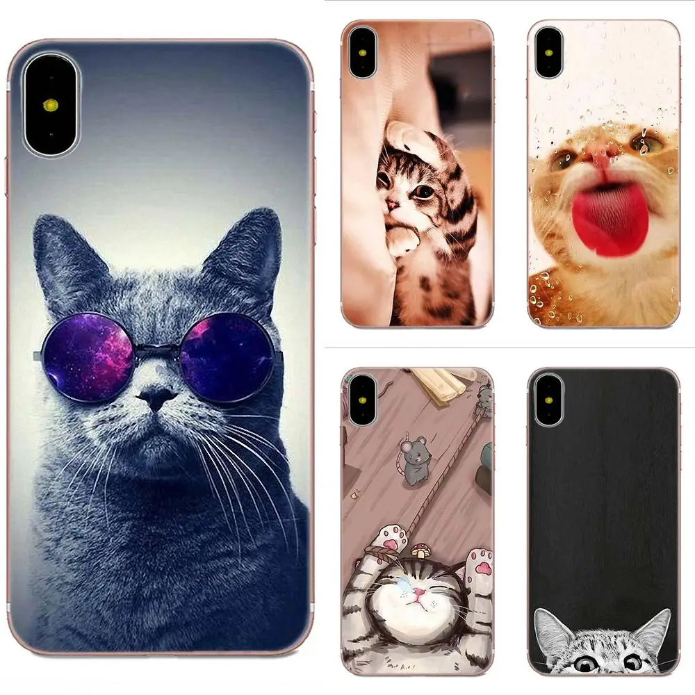 Мягкий силиконовый чехол Coute Sleeping Kitten Cat для Xiaomi Redmi Mi Note 7 8 9 SE Pro Lite Go