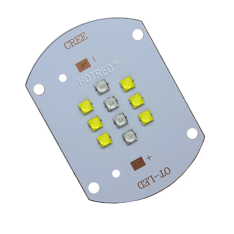 Высокое качество 50 W Cree ХТЕ LED XT E белый (6 шт) + королевский синий (4 светодиодные
