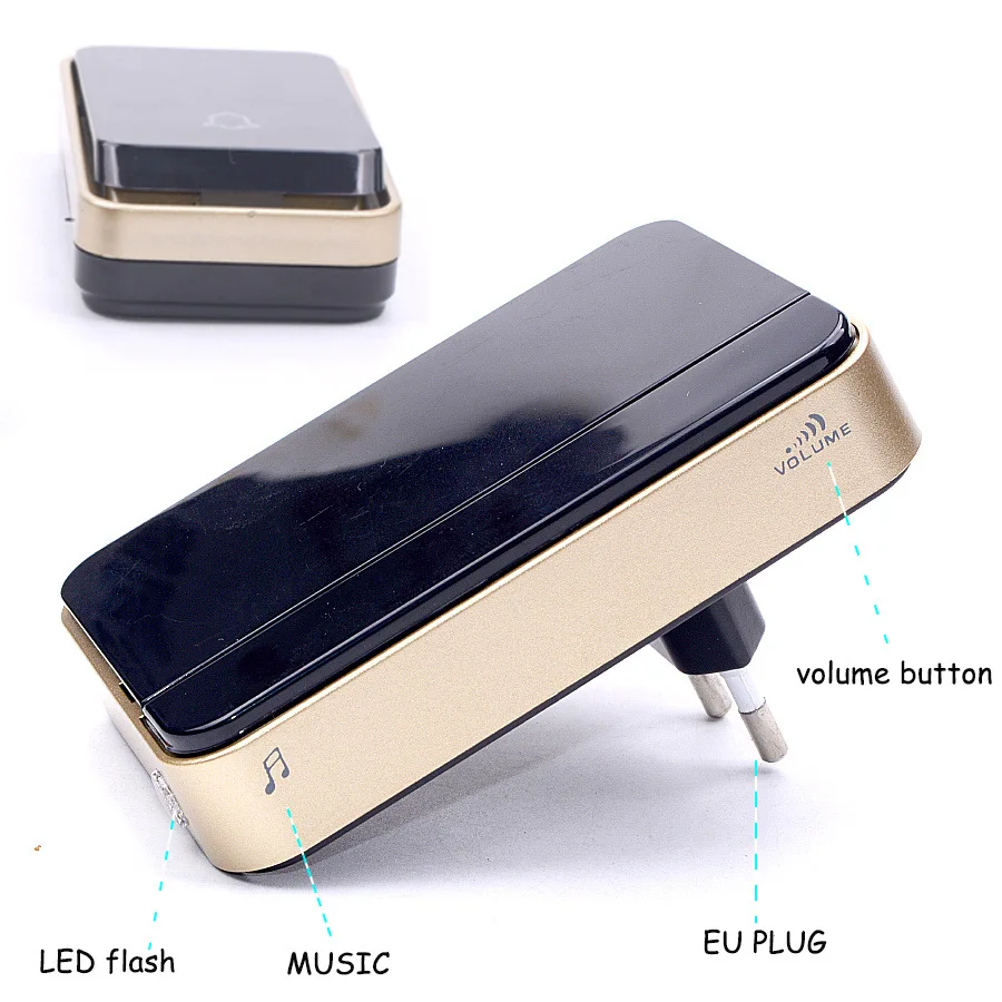 SMATRUL self powered Wireless DoorBell Waterproof no battery EU UK plug smart home Door Bell chime 1 Transmitter 1 2 Receiver SMATRUL self powered Wireless DoorBell Waterproof no battery EU UK plug smart home Door Bell chime 1 Transmitter 1 2 Receiver