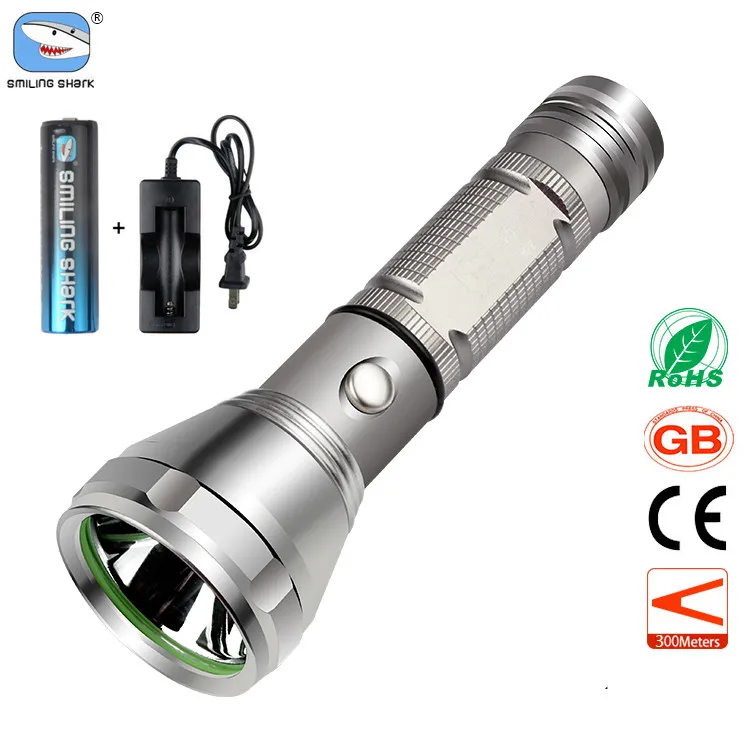 Aluminum CREE LED Spotlight Flashlight Torch with Battery and Charger