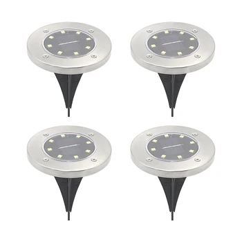 

4pcs/lot 8 LED solar Lawn Light Waterproof Lanterns Lights Outdoor Solar Ground Lamp for Home Garden Decoration Yard Landscape