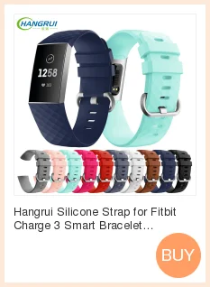 HANGRUI S/L Магнитный петля ремешок для Fitbit Charge 3 Нержавеющая сталь для женщин для мужчин спортивный ремешок для Fitbit Браслет часы