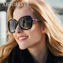 Новые Модные поляризованные солнцезащитные очки из ацетата с бриллиантами для женщин, высокое качество, брендовые классические солнцезащитные очки для девушек, очки для вождения