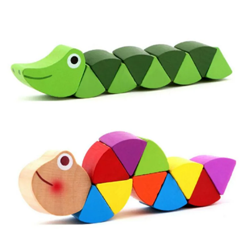 Montessori Toys Educational Wooden Toys for Children Early Learning Exercise Baby Fingers Flexible Wood Twist Insects Game Montessori Toys Educational Wooden Toys for Children Early Learning Exercise Baby Fingers Flexible Wood Twist Insects Game