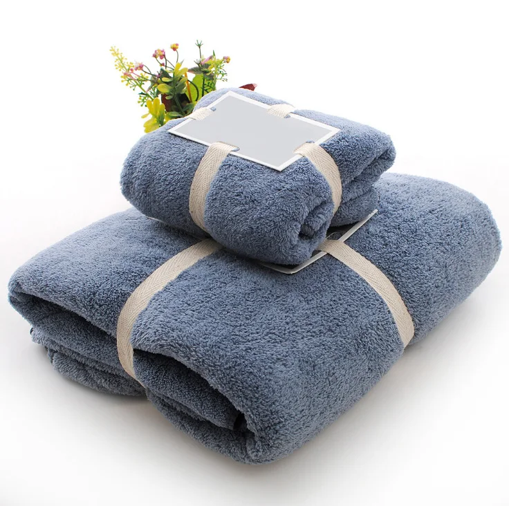 Набор полотенец из микрофибры 1 Банное полотенце+ 1 полотенце мягкие удобные мужские и женские полотенца для взрослых