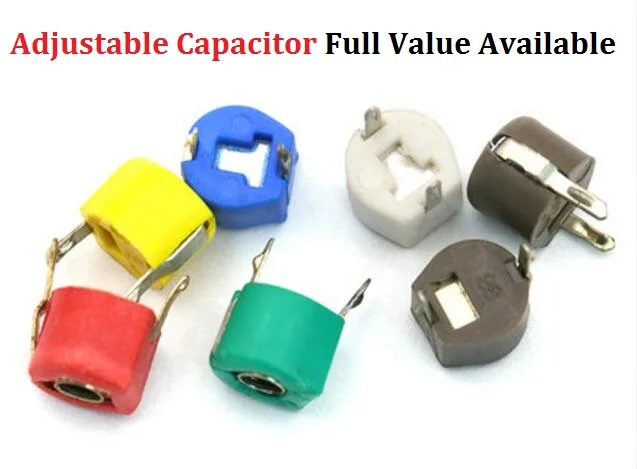 

10PCS Adjustable Capacitor 5P 10P 20P 30P 40P 50P 60P 70P 120P/PF JML06-1-120P Trimmer Variable Capacitance Plastic 6mm 20/30/PF