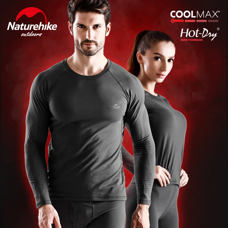 

Naturehike Winter Warm Men Women Long Johns CoolMax Hot Dry Long Underwear Outdoor Skiing Camping Thermal Underwear Sets