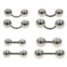 1 шт. изогнутый прямой шар трагус пирсинг ореха Серьги влагалища генитальный пирсинг спираль живот член пенис кольцо Пирсинг секс ювелирные изделия