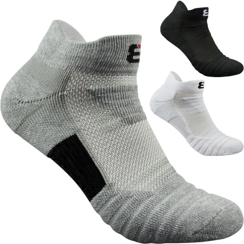 New High Quality Men Elite Running Socks Men Basketball Cycling Socks Compression Socks Cotton Towel Bottom Men's socks