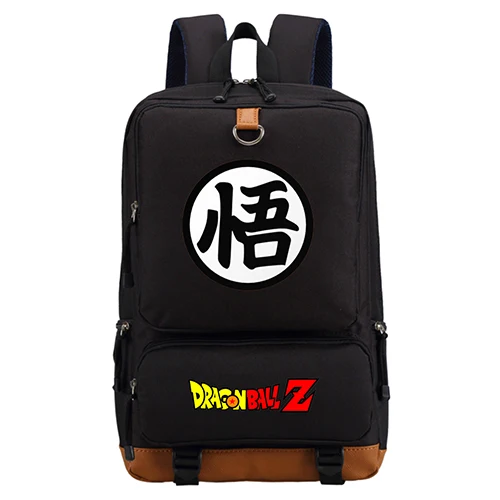 WISHOT мяч Дракон аниме Модный повседневный рюкзак для подростков мужские школьные сумки для студентов дорожные рюкзаки сумки для ноутбуков - Цвет: Black1