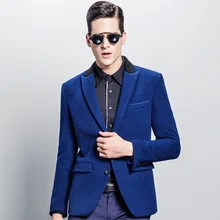Antszone Высокое качество Для мужчин 60% шерсть теплые зимние супер тонкий синий Повседневное Бизнес Свадебные Жених Ретро нежным Костюмы Пиджаки для женщин 2XL