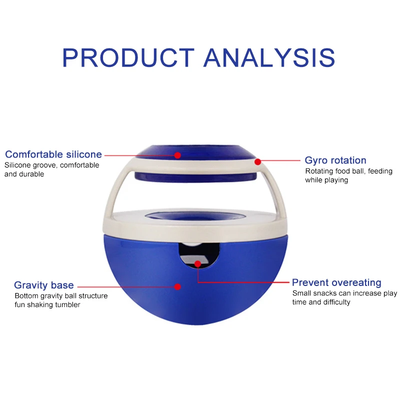 Щенок Кот для медленного приема пищи домашнее животное игрушка-неваляшка интерактивный корм для собак и кошек мяч для игры чаша игрушка симпатичные Забавные игрушки тряски утечки Еда контейнер