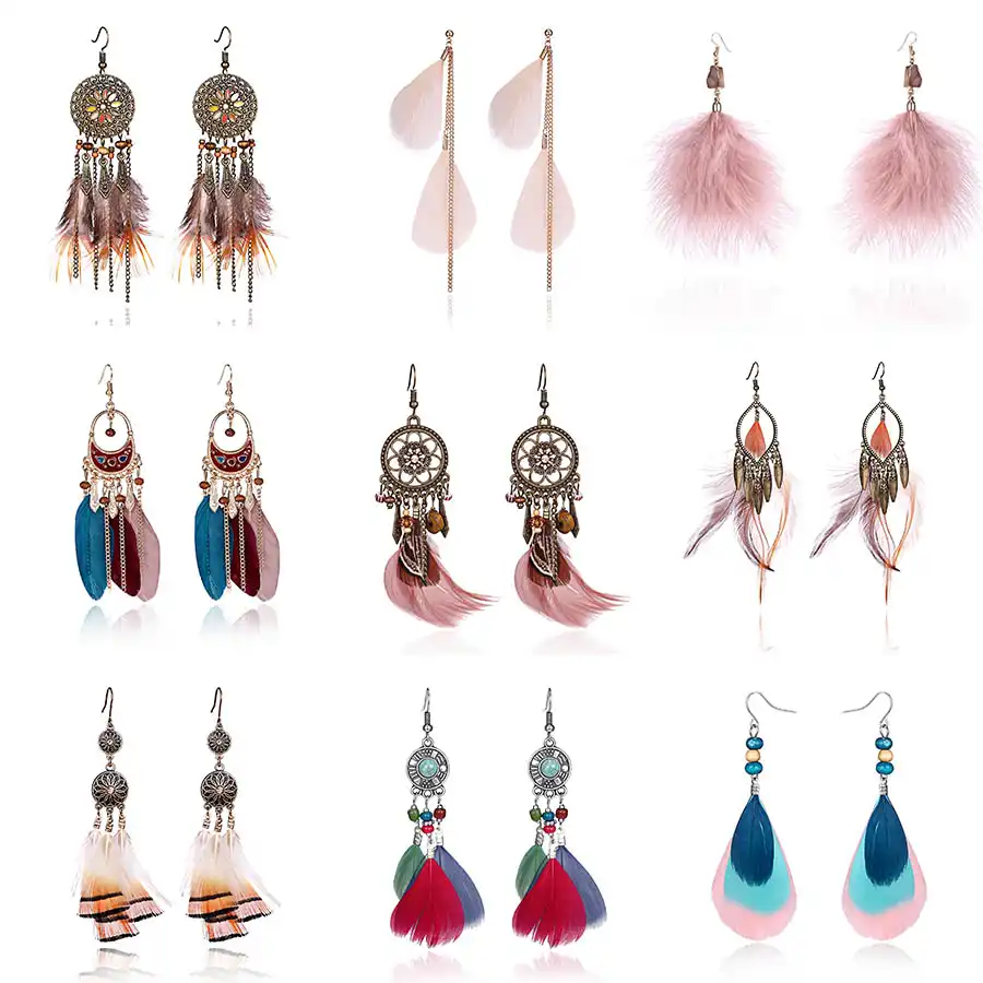 Fashion Women Bohemian Ethnic Tassel Dangle Hook Drop Boho Earring Jewelry AU